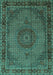 Persian Turquoise Traditional Rug, tr208turq