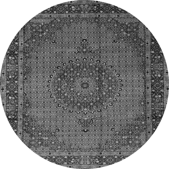 Square Persian Gray Traditional Rug, tr208gry