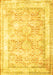 Machine Washable Persian Yellow Traditional Rug, wshtr2090yw