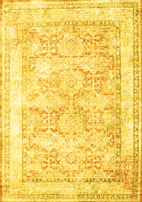 Persian Yellow Traditional Rug, tr2090yw