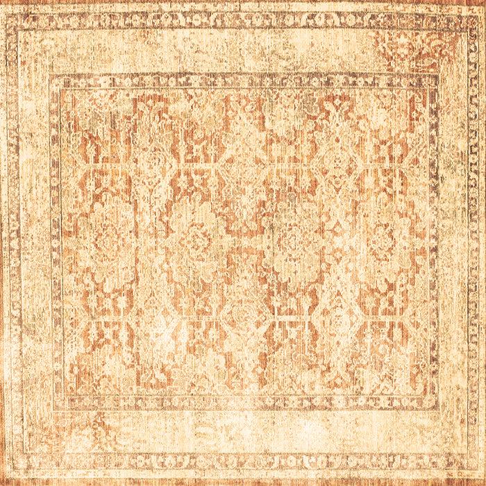 Square Persian Brown Traditional Rug, tr2090brn