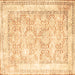 Square Persian Brown Traditional Rug, tr2090brn