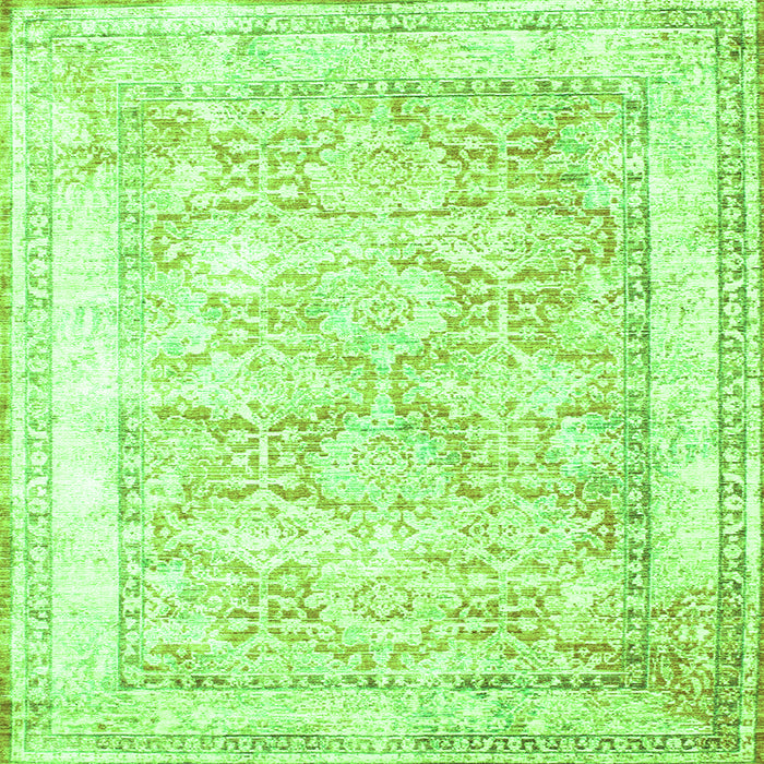 Serging Thickness of Persian Green Traditional Rug, tr2090grn