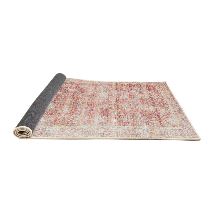 Sideview of Traditional Salmon Pink Persian Rug, tr2091