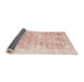 Sideview of Traditional Salmon Pink Persian Rug, tr2091