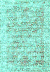 Persian Turquoise Traditional Rug, tr2091turq