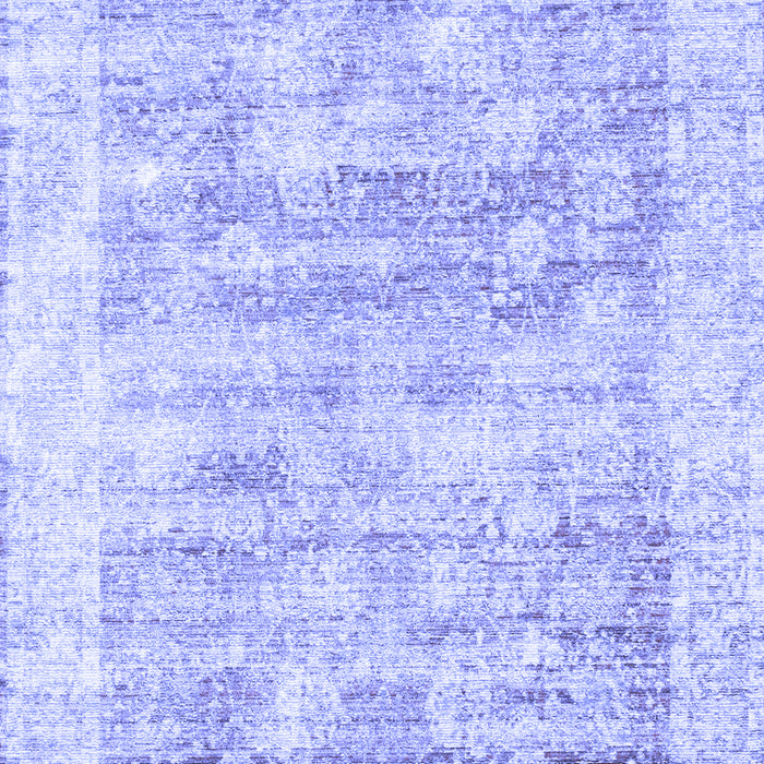 Machine Washable Persian Blue Traditional Rug, wshtr2091blu