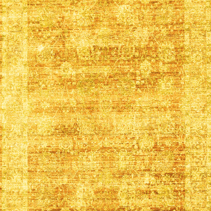 Machine Washable Persian Yellow Traditional Rug, wshtr2091yw