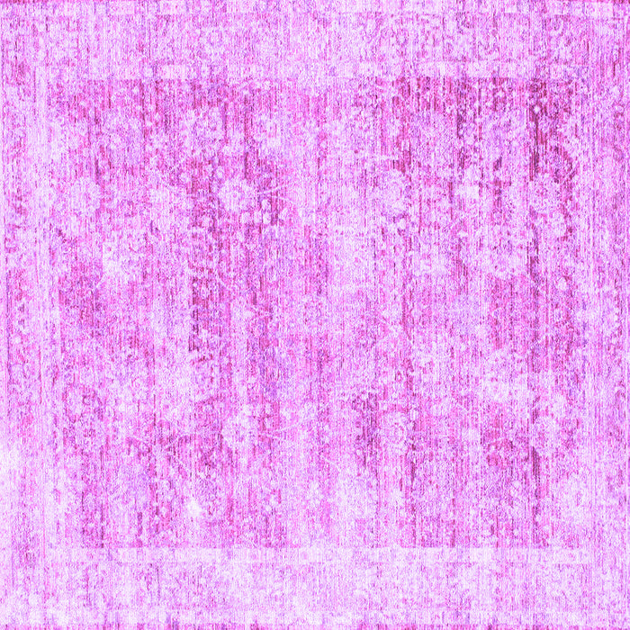 Square Machine Washable Persian Purple Traditional Area Rugs, wshtr2091pur