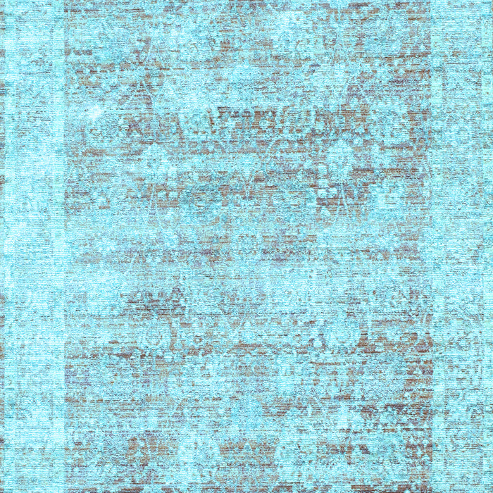 Machine Washable Persian Light Blue Traditional Rug, wshtr2091lblu