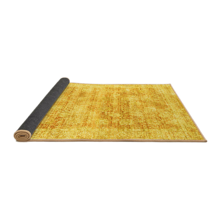 Sideview of Persian Yellow Traditional Rug, tr2091yw