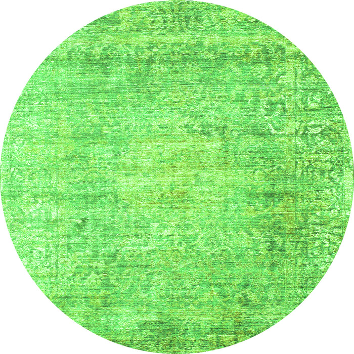 Machine Washable Persian Green Traditional Area Rugs, wshtr2092grn