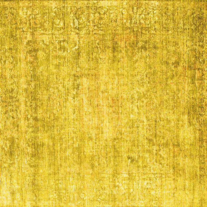 Square Persian Yellow Traditional Rug, tr2092yw