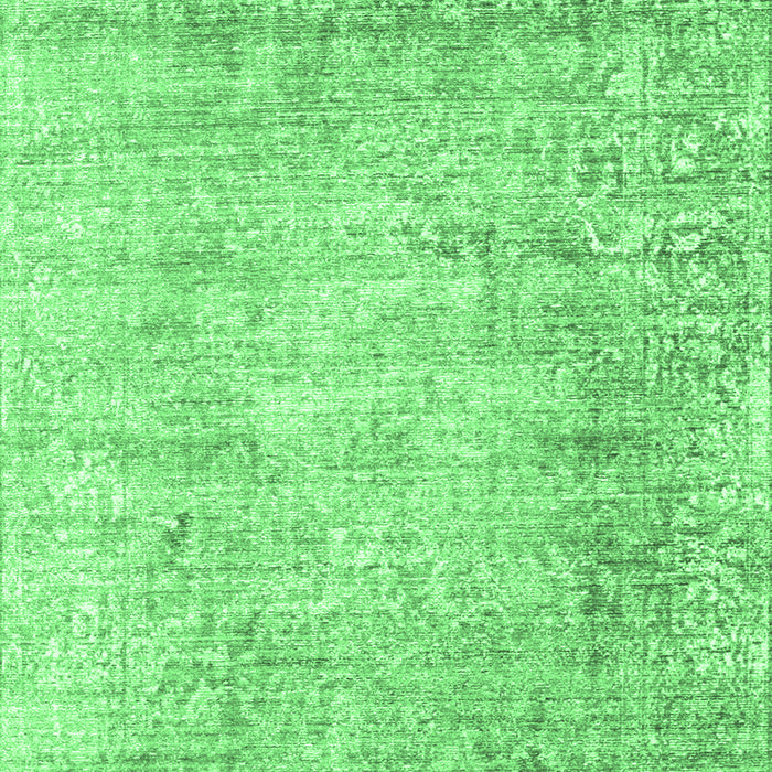 Machine Washable Persian Emerald Green Traditional Area Rugs, wshtr2092emgrn
