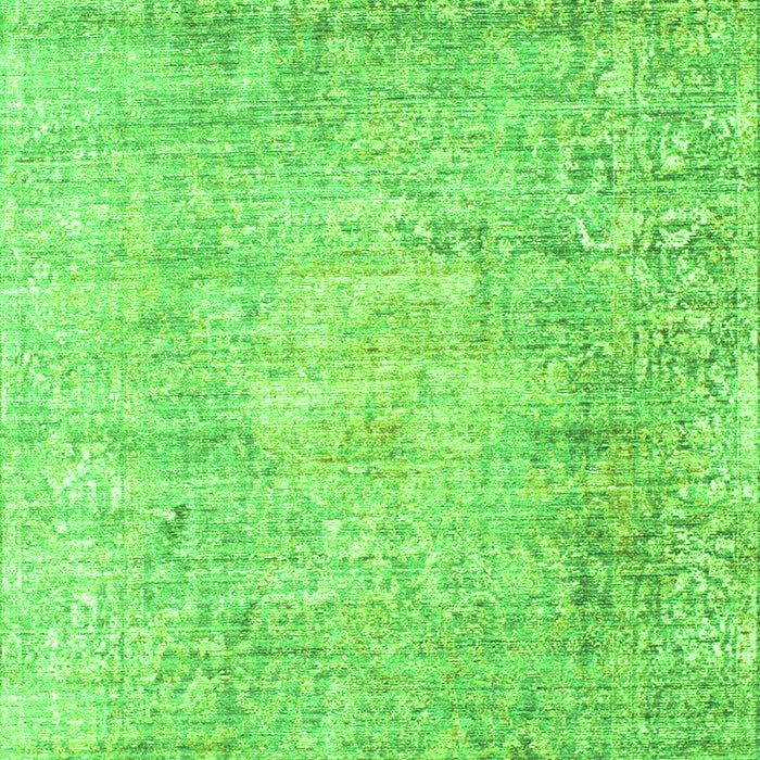 Serging Thickness of Machine Washable Persian Green Traditional Area Rugs, wshtr2092grn