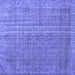 Square Persian Blue Bohemian Rug, tr2093blu