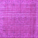 Square Persian Purple Bohemian Rug, tr2093pur