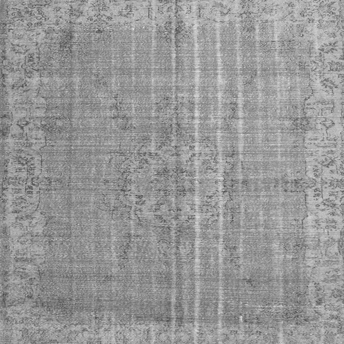 Round Machine Washable Persian Gray Bohemian Rug, wshtr2093gry