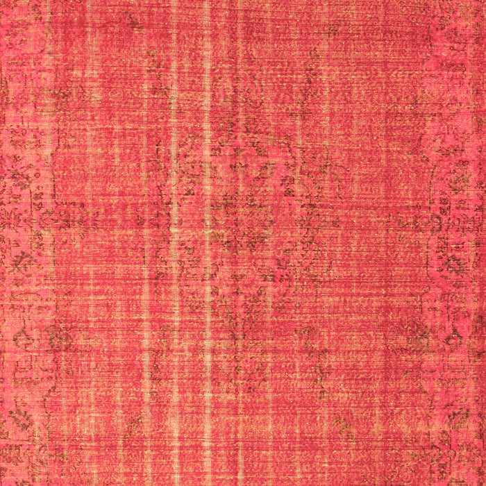 Serging Thickness of Machine Washable Persian Orange Bohemian Area Rugs, wshtr2093org