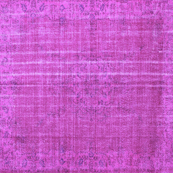 Square Machine Washable Persian Purple Bohemian Area Rugs, wshtr2093pur