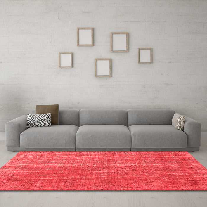 Bohemian Red Washable Rugs