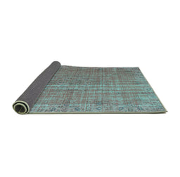 Sideview of Persian Turquoise Bohemian Rug, tr2093turq