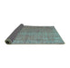 Sideview of Persian Turquoise Bohemian Rug, tr2093turq