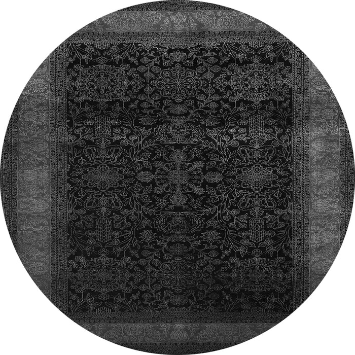 Square Persian Gray Traditional Rug, tr2094gry