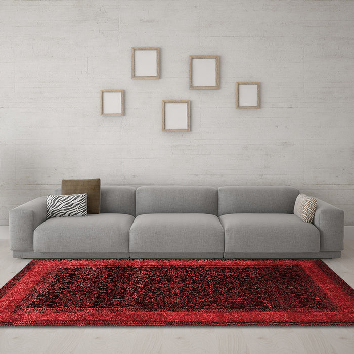 Traditional Red Washable Rugs
