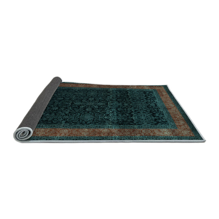 Sideview of Persian Light Blue Traditional Rug, tr2094lblu