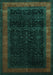 Persian Turquoise Traditional Rug, tr2094turq