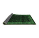 Sideview of Persian Emerald Green Traditional Rug, tr2094emgrn