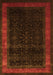 Serging Thickness of Machine Washable Persian Orange Traditional Area Rugs, wshtr2094org