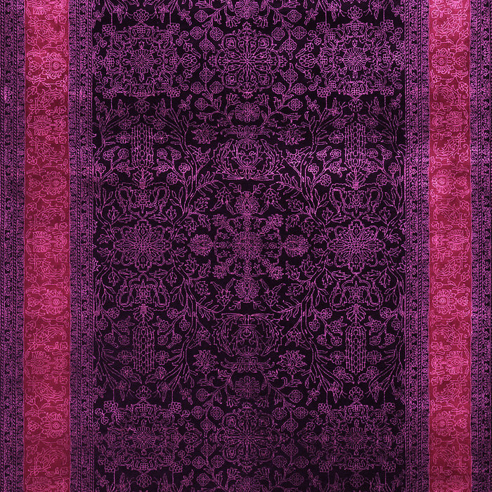 Machine Washable Persian Pink Traditional Rug, wshtr2094pnk