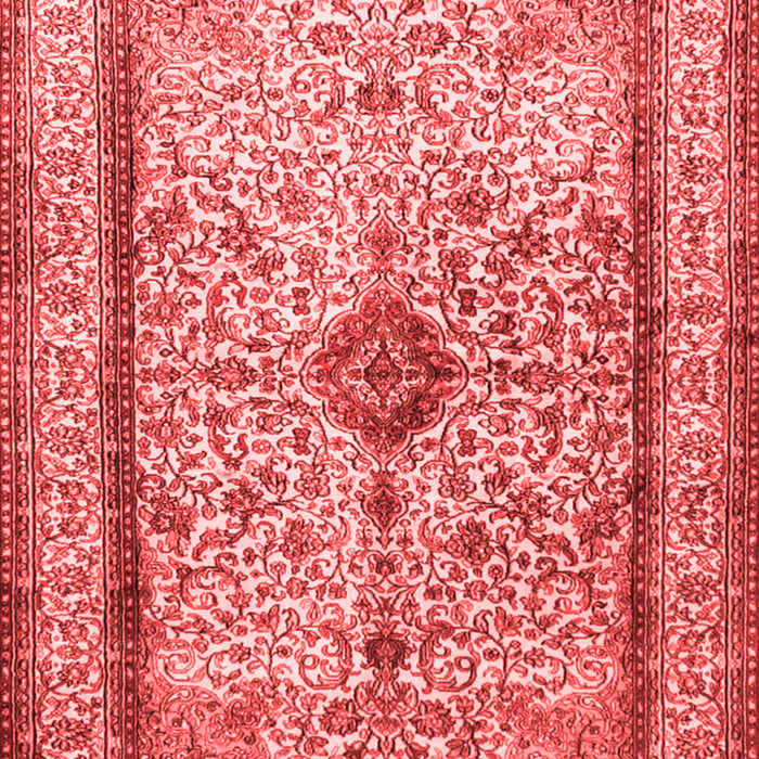 Machine Washable Persian Red Traditional Rug, wshtr2095red