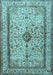 Machine Washable Persian Light Blue Traditional Rug, wshtr2095lblu