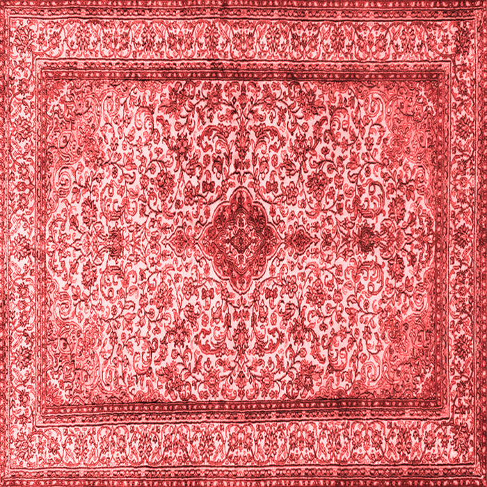 Machine Washable Persian Red Traditional Rug, wshtr2095red
