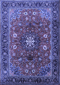 Medallion Blue Traditional Rug, tr2096blu