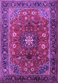 Medallion Purple Traditional Rug, tr2096pur