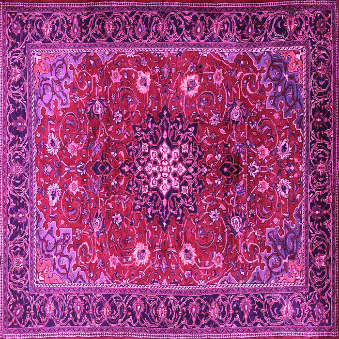 Square Medallion Pink Traditional Rug, tr2096pnk