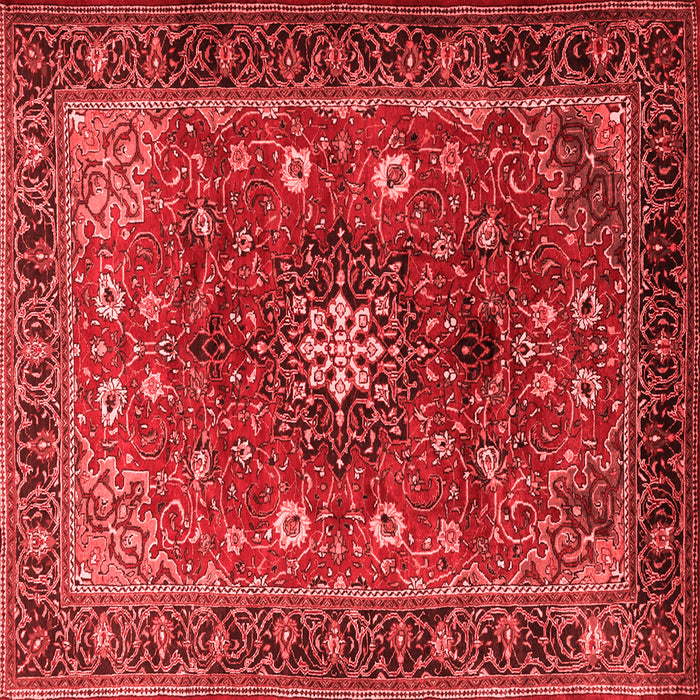 Medallion Red Traditional Rug, tr2096red