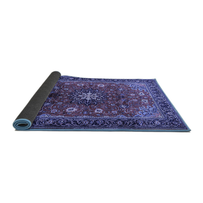 Sideview of Medallion Blue Traditional Rug, tr2096blu