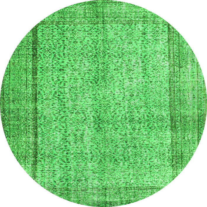 Machine Washable Persian Green Traditional Area Rugs, wshtr2097grn