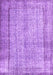 Machine Washable Persian Purple Traditional Area Rugs, wshtr2097pur