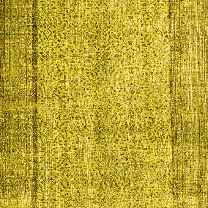 Machine Washable Persian Yellow Traditional Rug, wshtr2097yw