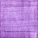 Square Machine Washable Persian Purple Traditional Area Rugs, wshtr2097pur