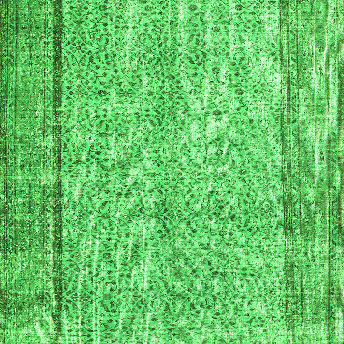 Serging Thickness of Machine Washable Persian Green Traditional Area Rugs, wshtr2097grn