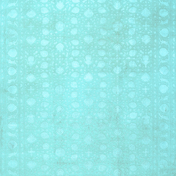 Machine Washable Persian Light Blue Traditional Rug, wshtr2098lblu