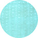 Round Persian Light Blue Traditional Rug, tr2098lblu