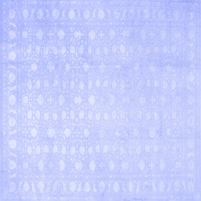 Square Persian Blue Traditional Rug, tr2098blu